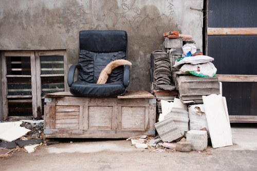 Team members conducting safe and sustainable house clearance